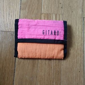 Vintage 1980s Gitano neon tri-fold wallet